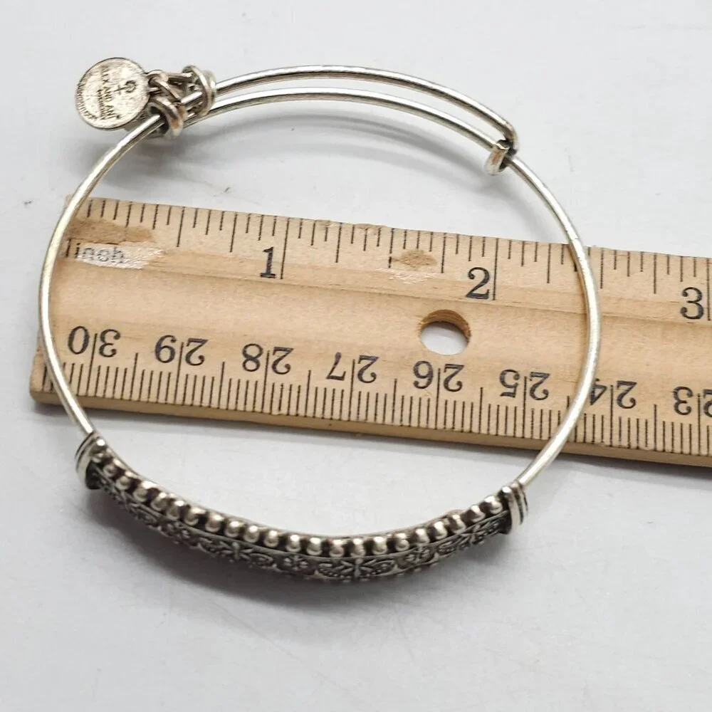 Alex & Ani Ultra Rare Trapeze Wrap Bracelet Sliver Tone Retired Hard To Find